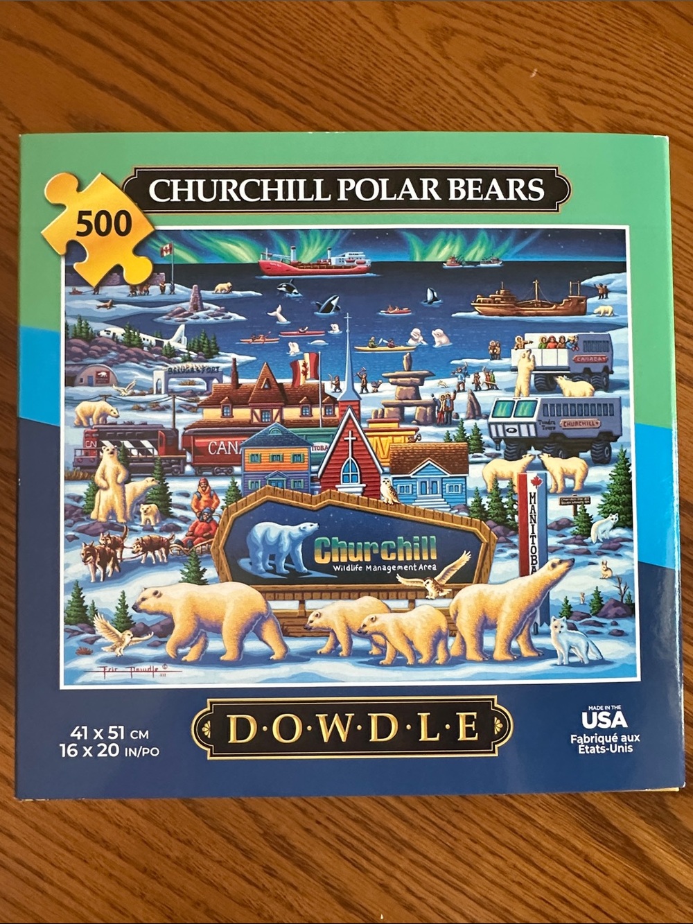 Churchill Polar Bears 500-Piece Puzzle